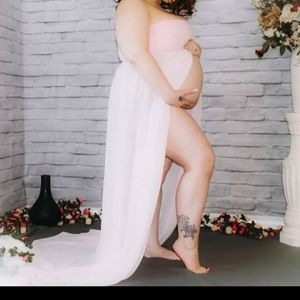 XL maternity photoshoot dress